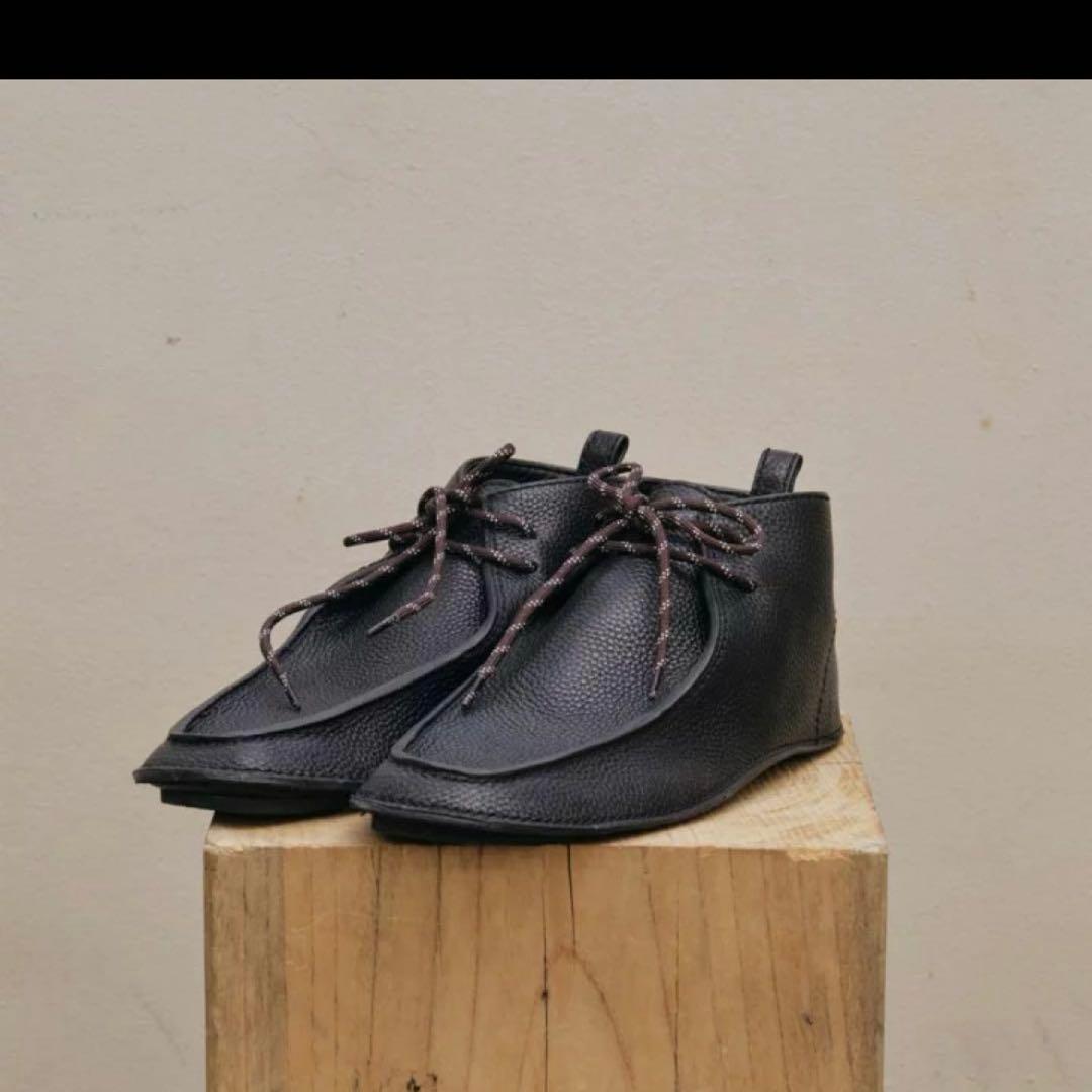 TODAYFUL レザーモカシンシューズ　BLK 靴　トゥデイフル