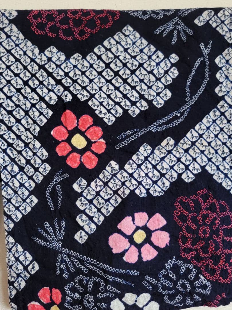 有松鳴海絞り　浴衣　美品