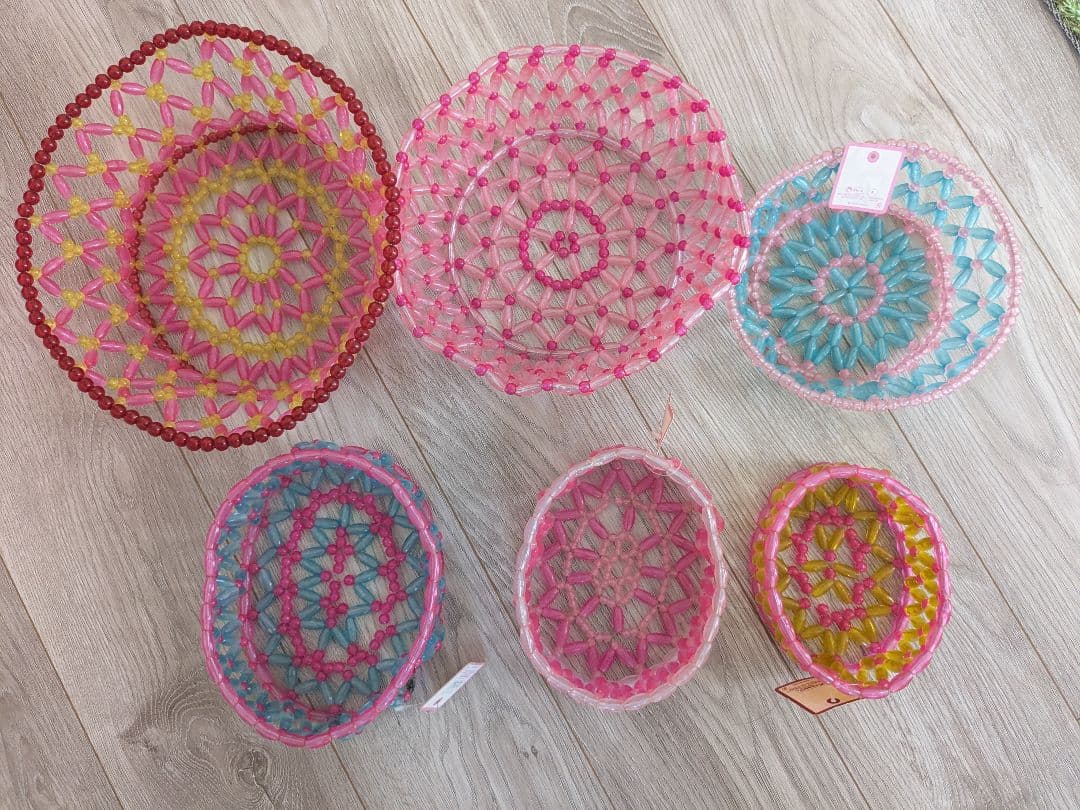 スイマー SWIMMER ビーズかご 6個セット レトロポップ