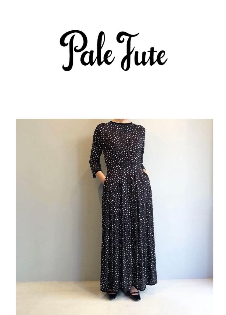 SINMEドット柄マキシワンピース