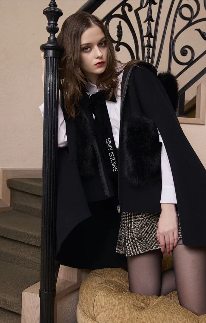 eimy istoire　ファーポケットマントコート36