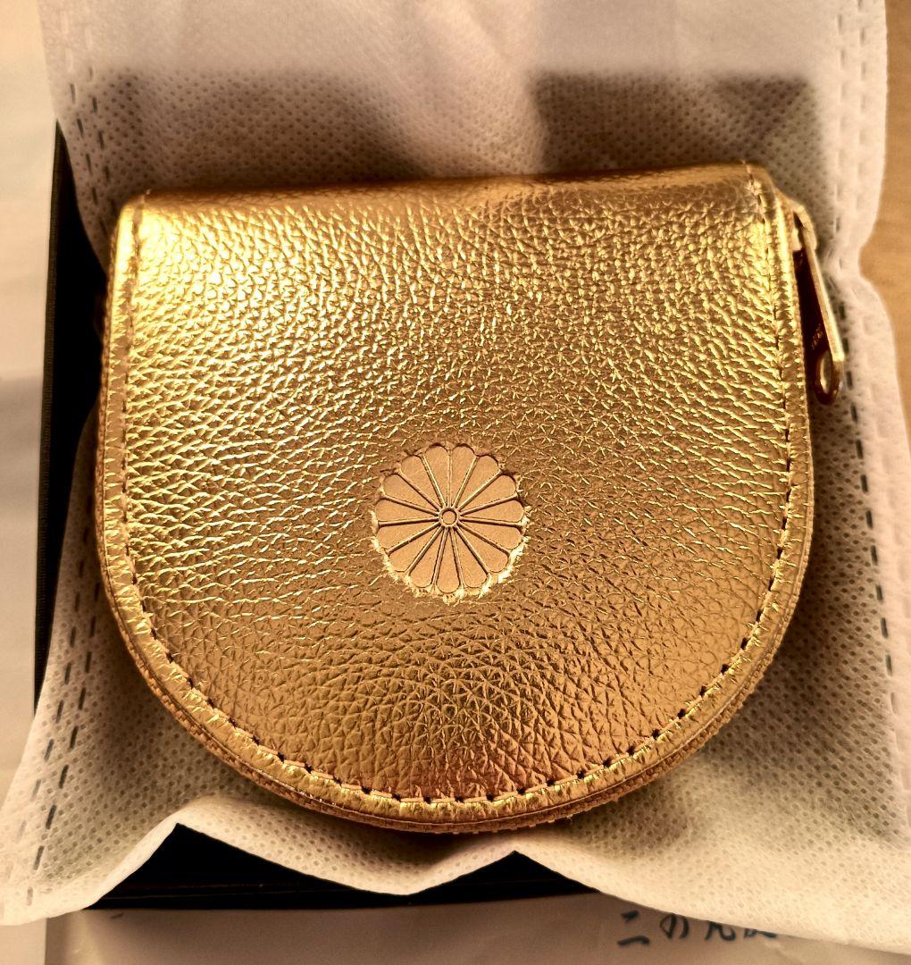 【ゴールド】皇居　ケース　小銭入れ　財布