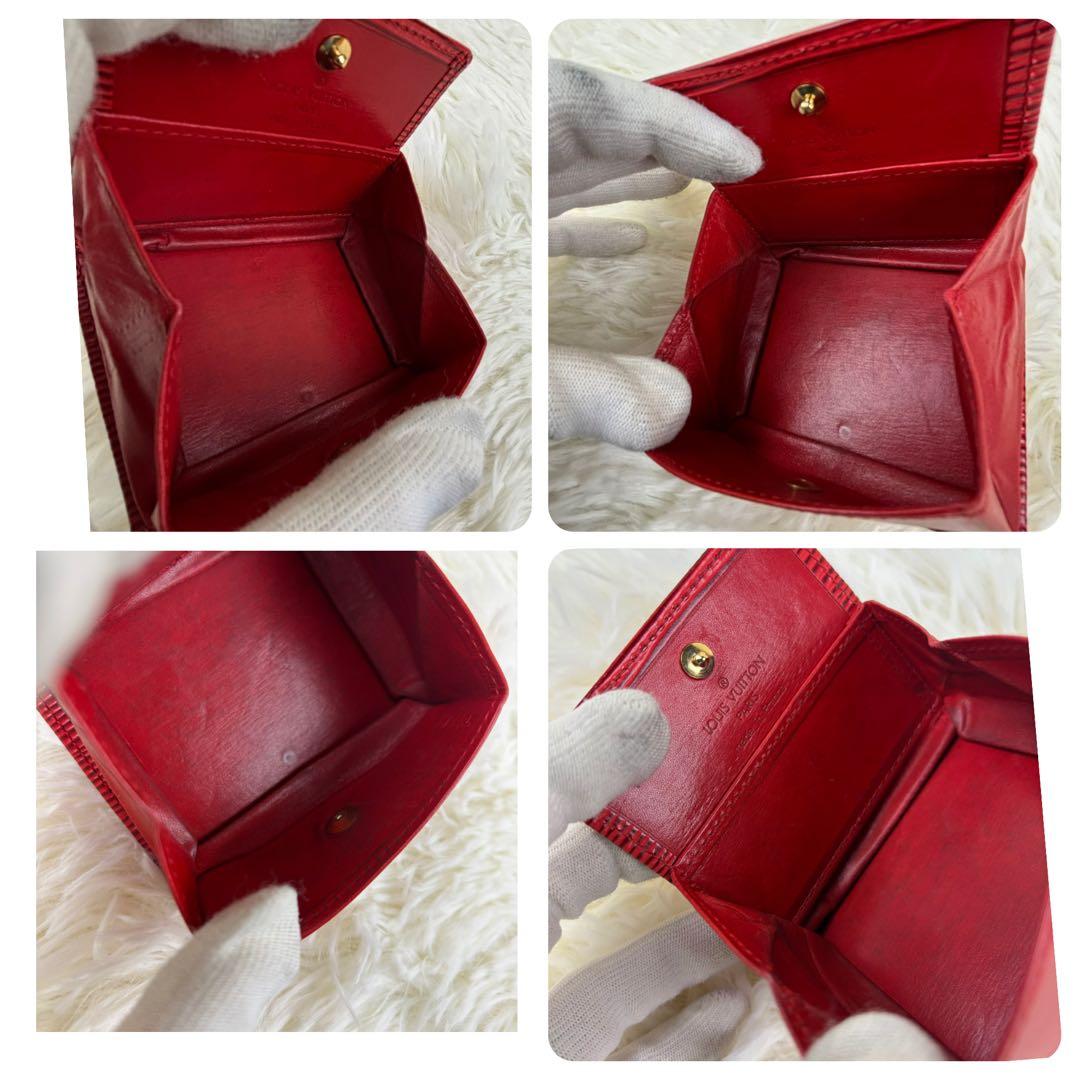 美品！ルイヴィトン エピ ポルトモネワット ケース 赤 レッド