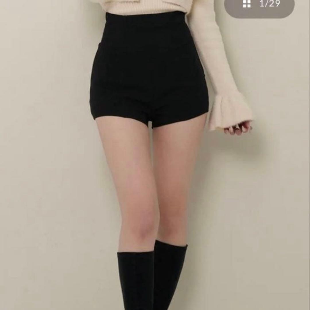 Darich 美シルエットショートパンツブラックfree 新品未使用タグ付き
