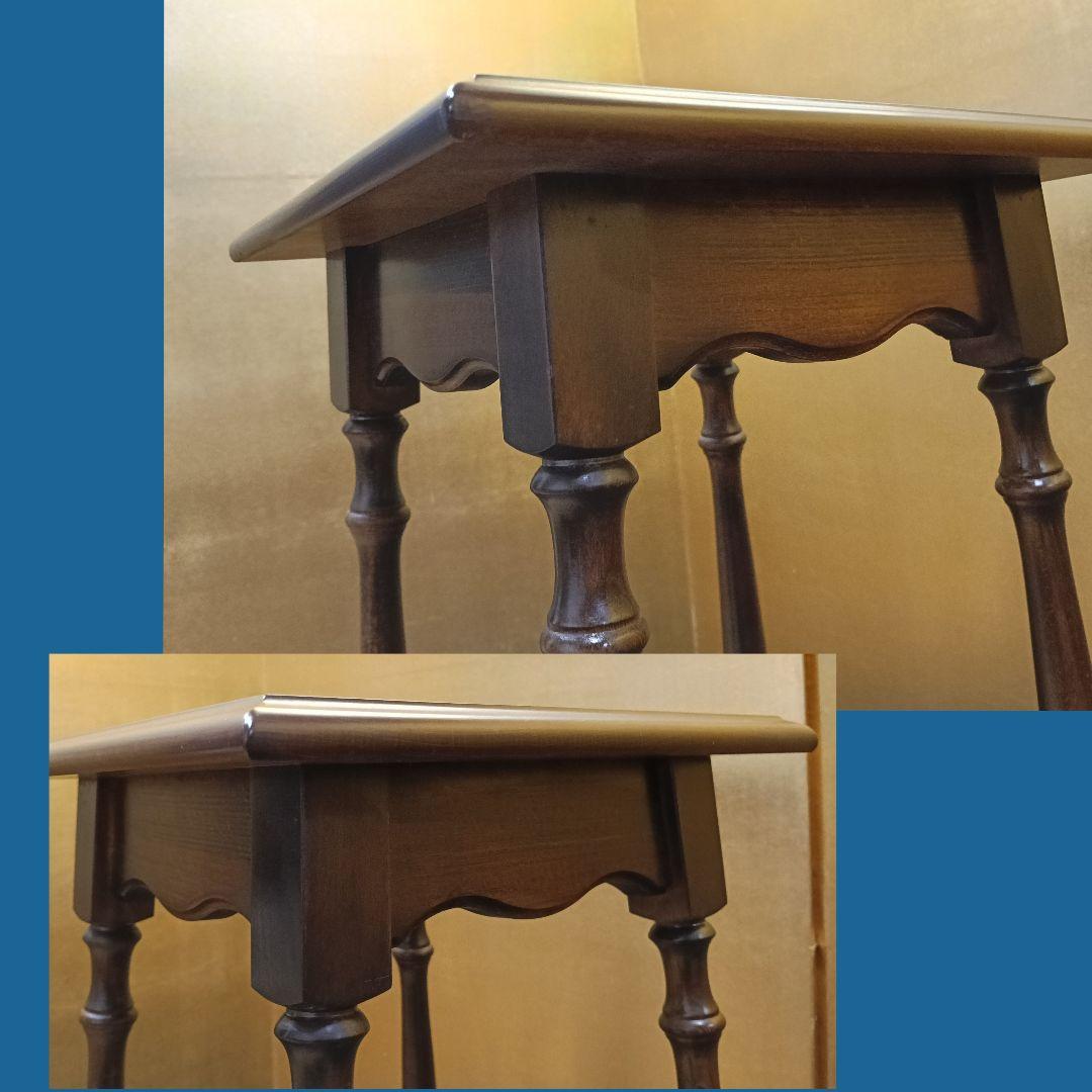 ドロンAM15 カリモク コロニアル 飾台 電話代 花台 昭和レトロ サイ