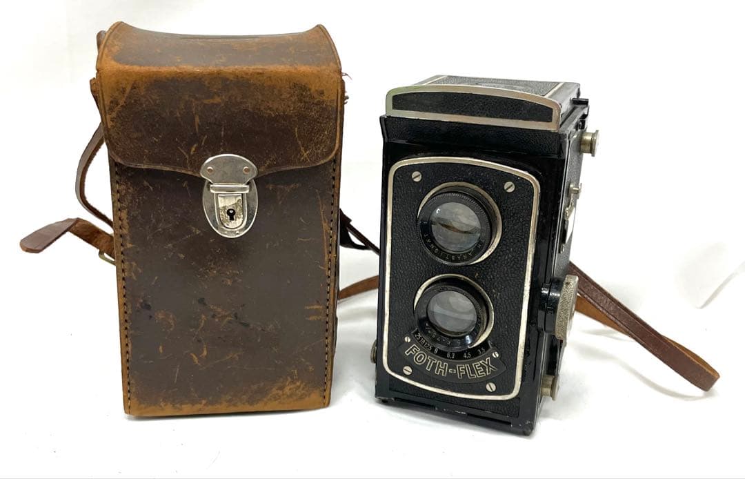 FOTH-FLEX フォスフレックス 二眼レフカメラ レザーケース付き