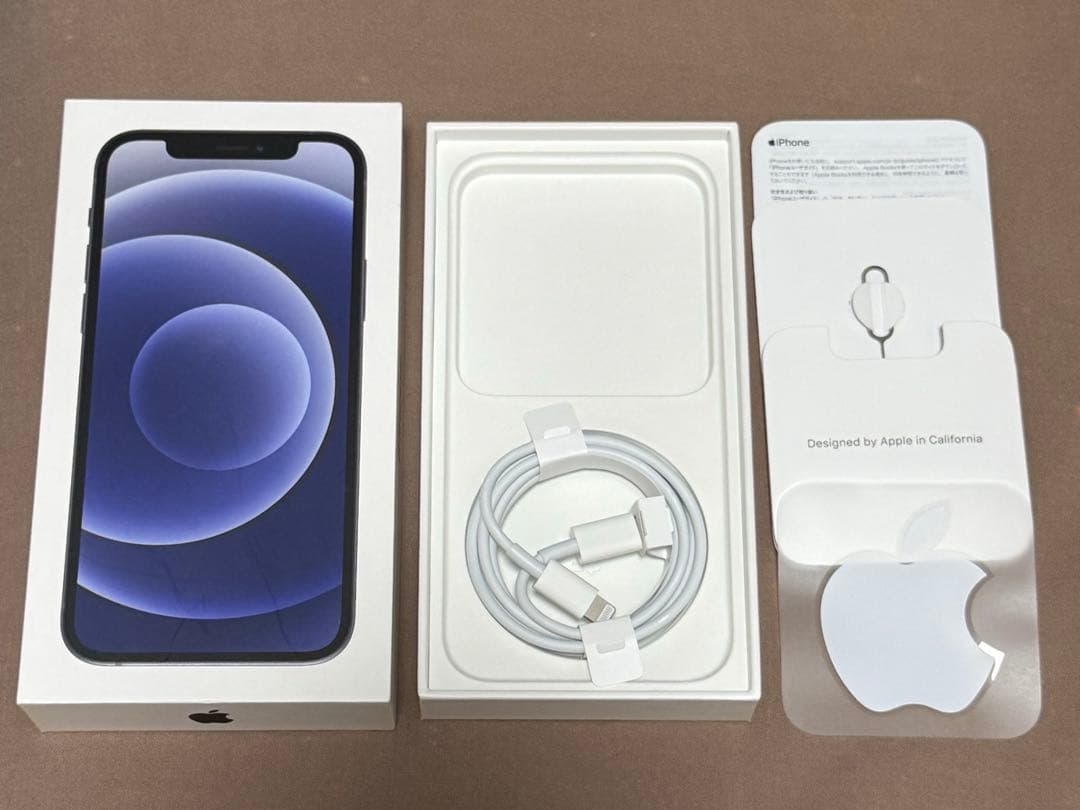 iPhone12 128GB 本体 ブラック　箱あり
