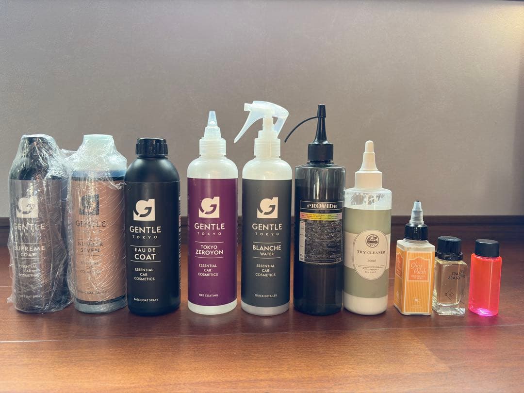 洗車コーティングセット ながら洗車 GentleTOKYO プロヴァイド他