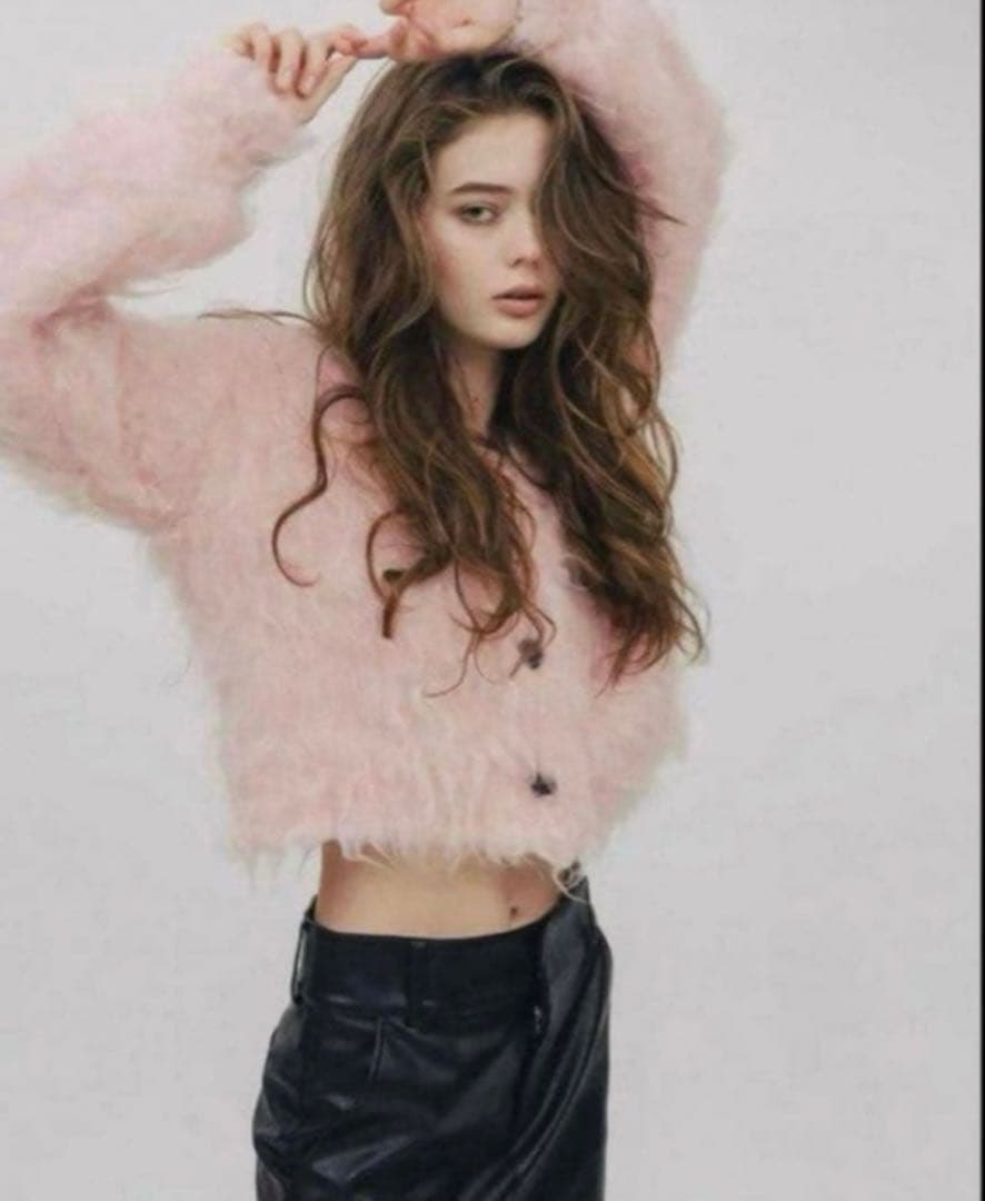 【美品】THETOÉ ピンクカーディガン