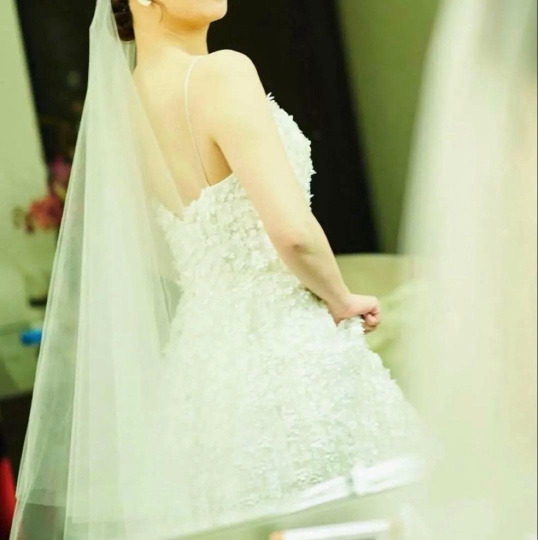 plume.ウェディングドレス champagne gown