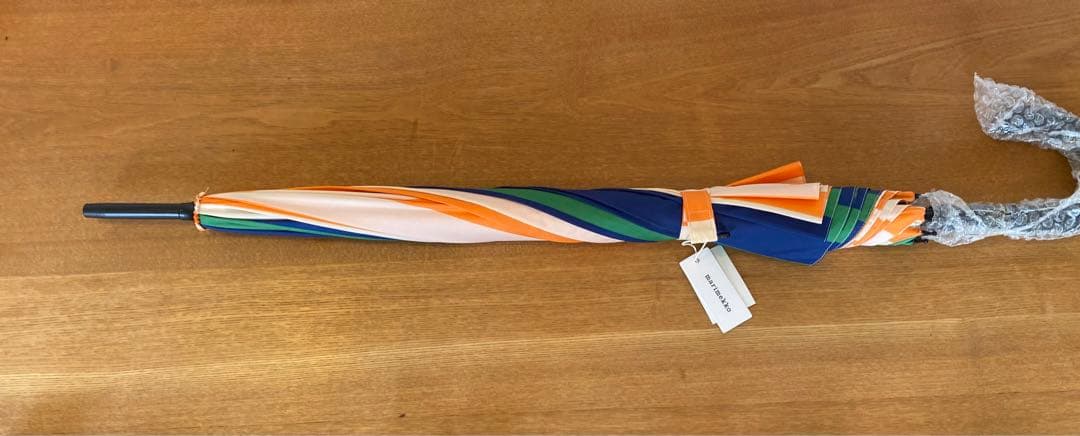 マリメッコ　長傘　ストライプ柄