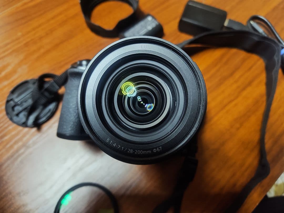 LUMIX LUMIXS5ⅱxと 28-200mmレンズ、純正ストロボ付き