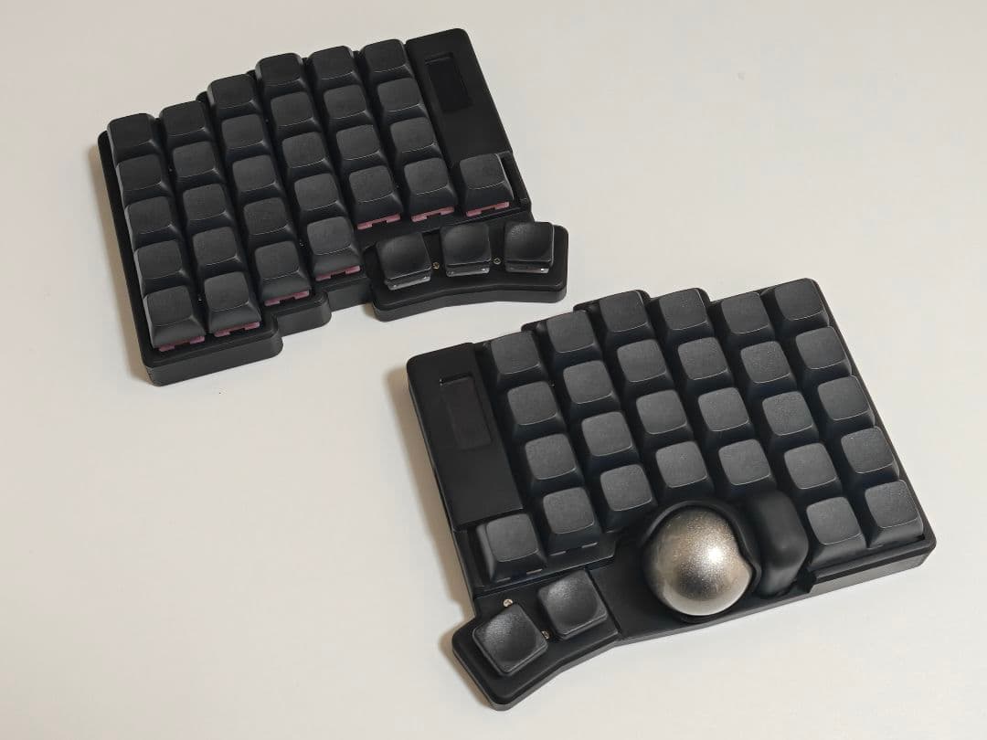 keyball61 完成品 自作キーボード 左右分割 ブラック