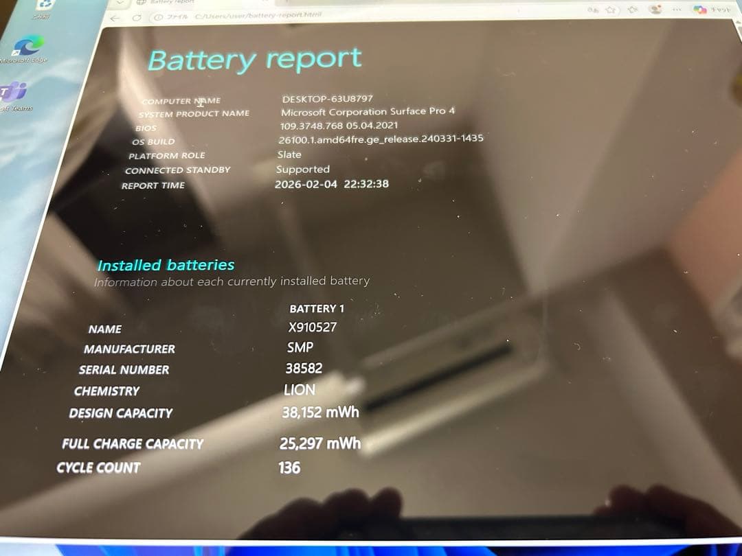 美品　Microsoft Surface Pro 4 サーフェス　WIN11