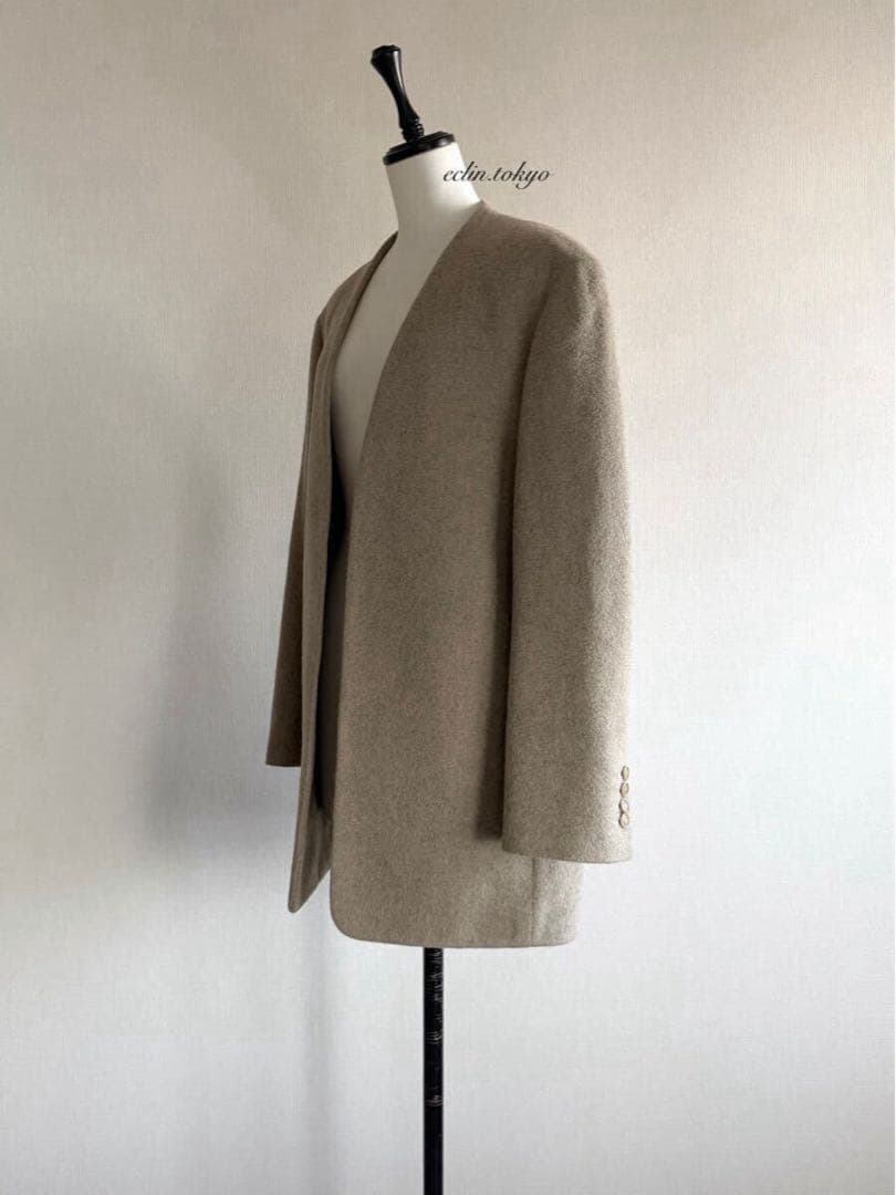 HERMES マルジェラ期《アルパカ100%》ヴァルーズ ジャケット E4788