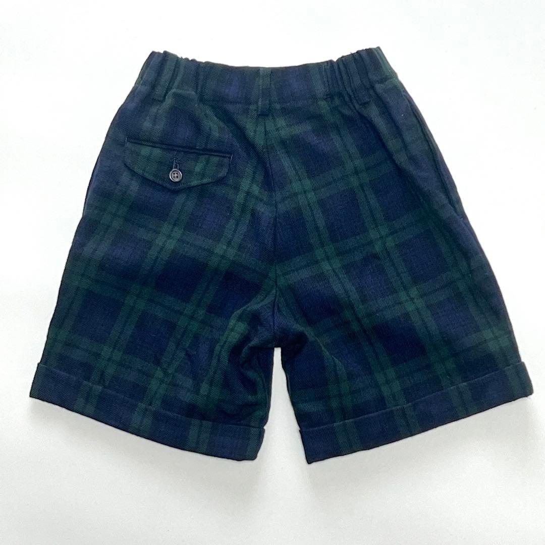 【美品】ポロラルフローレン　キッズ紺ブレスーツ上下セット　金ボタン　130