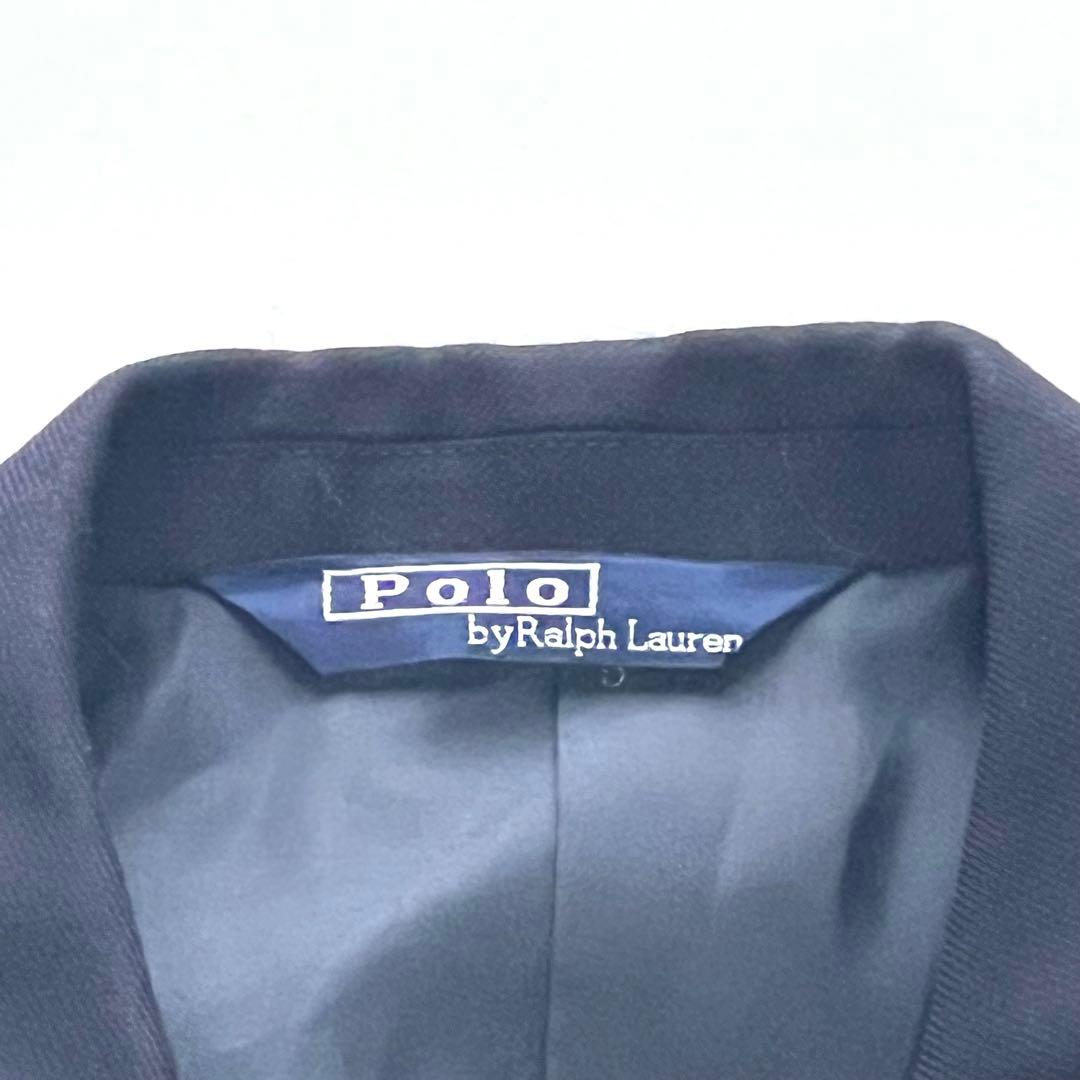 【美品】ポロラルフローレン　キッズ紺ブレスーツ上下セット　金ボタン　130