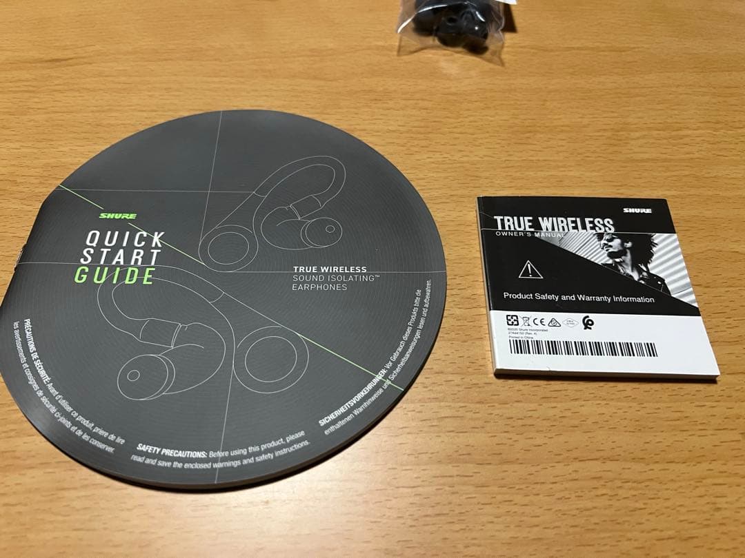 SHURE AONIC 215 ワイヤレスイヤホン TW2 中古 第2世代 黒