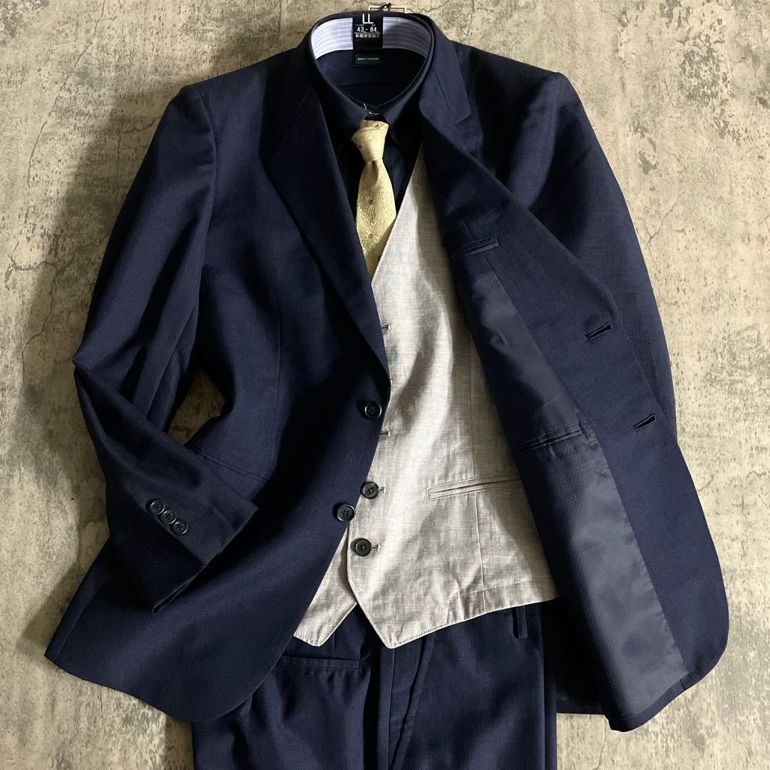 未使用 オッドベスト OLD GUCCI オールドグッチ ネクタイ 濃紺 スーツ