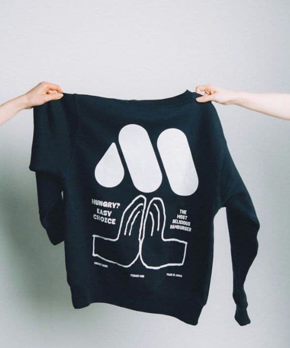 未開封　味な副音声　モスバーガー スウェット　平野紗季子　味マート　ネイビーM