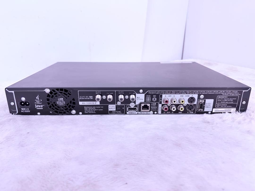 SONYブルーレイレコーダーBDZ-AT700 HDD500GB 2番組同時録画
