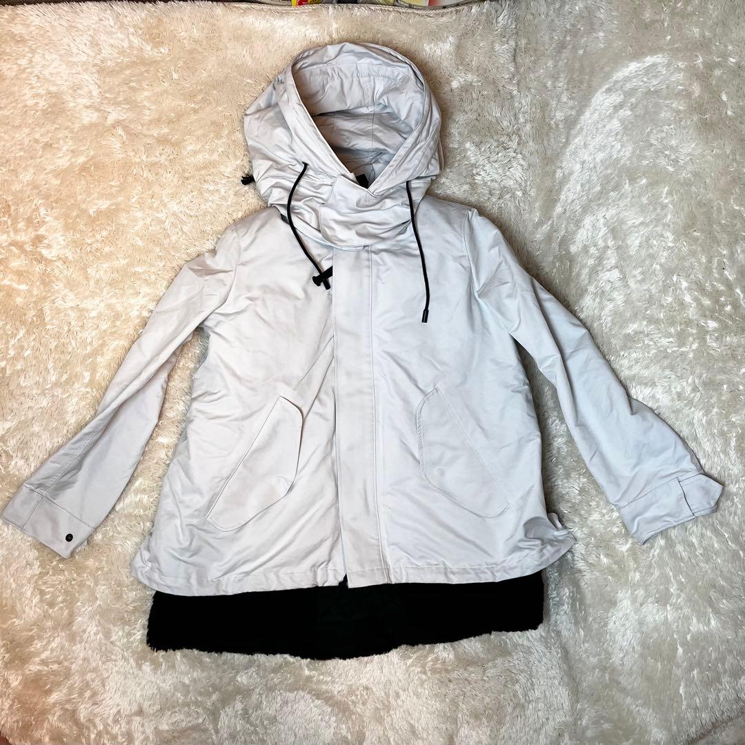 The Reracs リラクス　モッズコート　ボア　ライナー　アイボリー　多機能