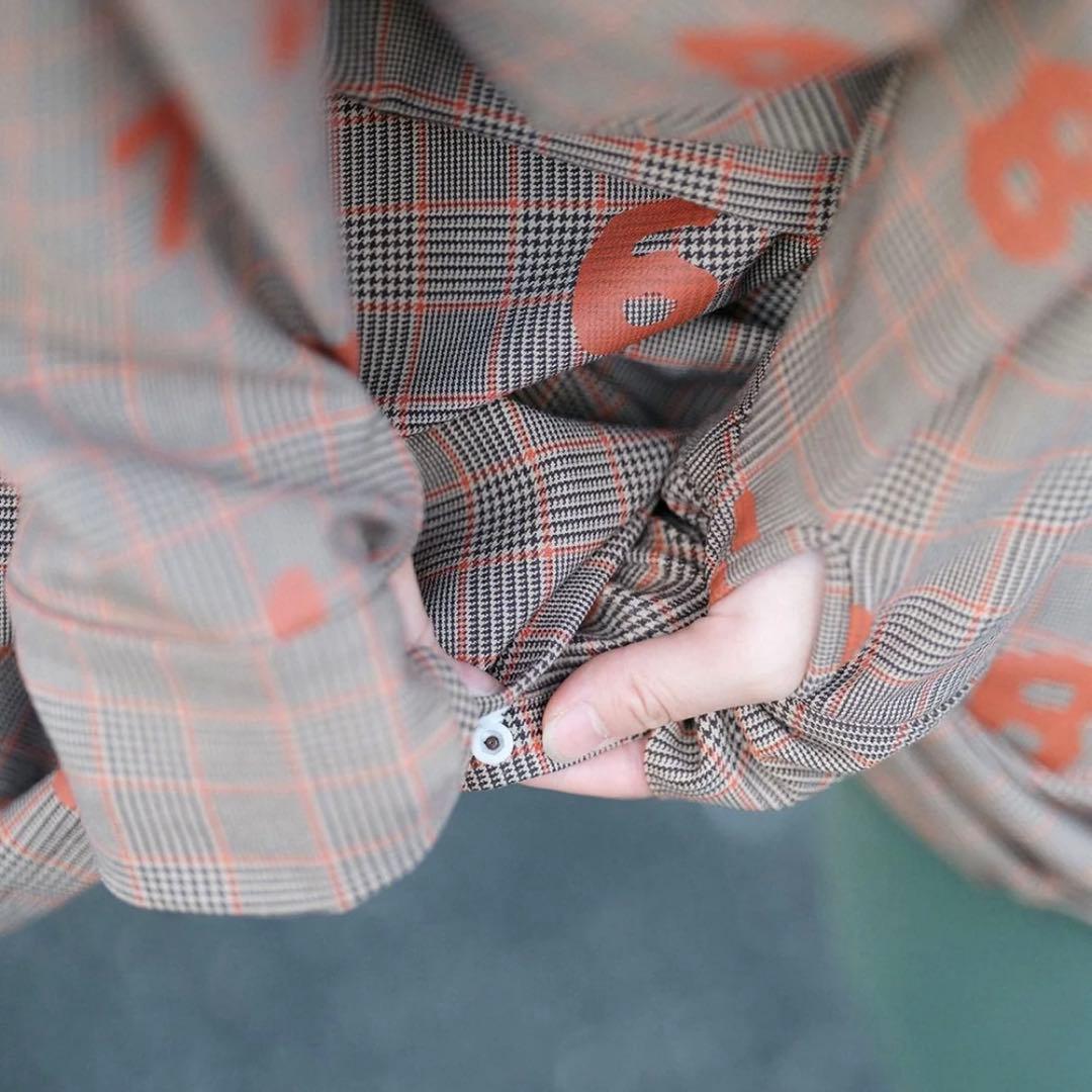 新品タグ付き　裏起毛チェック BIKEワンピース／SO-SU-U Lサイズ