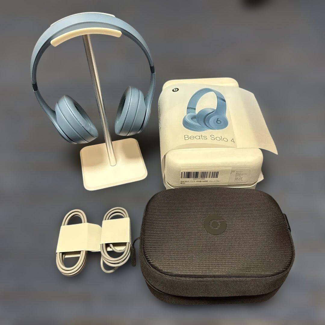 限定セール！　土台付きBeats Solo4 スレートブルー MUW43PA/A