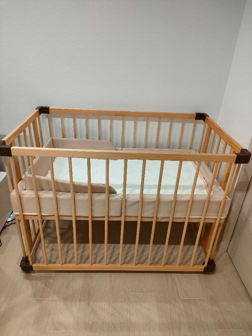 【美品セット】ファルスカ　サイドベッド03　ラージ　コンパクトベッドセット