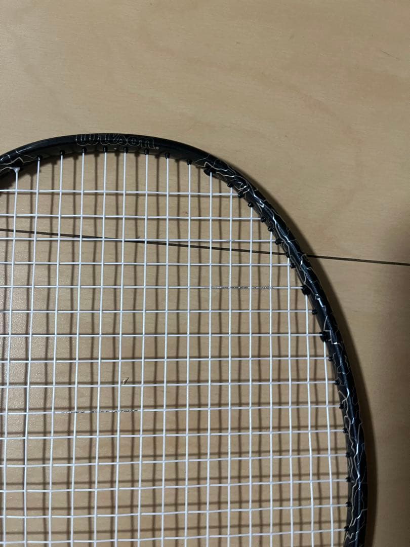 Wilson バドミントンラケット ベルテックス9000ブラック/ホワイト