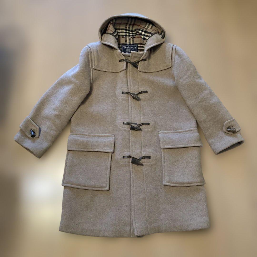 【コッペ&パティ】【美品】バーバリー　英国製　ダッフルコート　ノバチェック