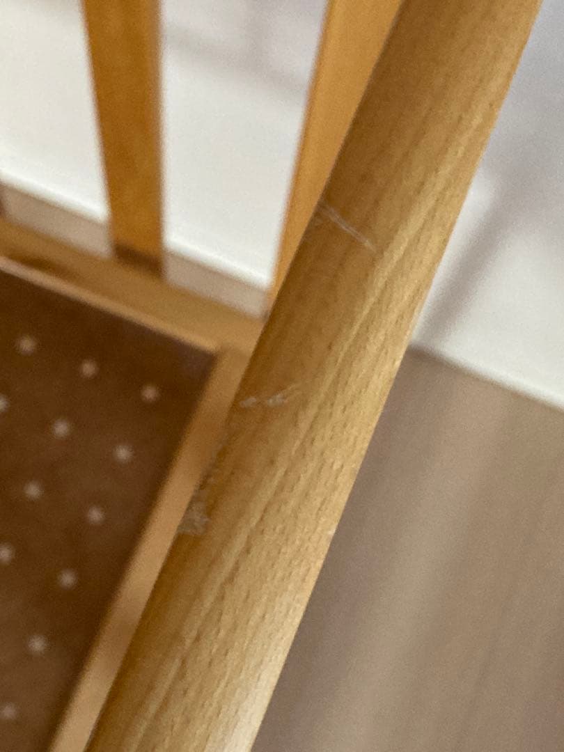 ヤマサキ木製ベビーベッド キャスター付き