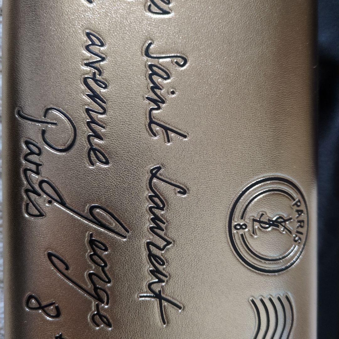 Yves Saint Laurent ゴールドクラッチバッグ