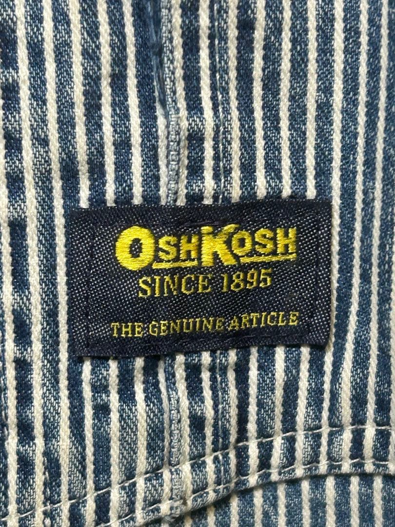 激レア70s OSHKOSH オシュコシュ ヒッコリーオーバーオール 38インチ