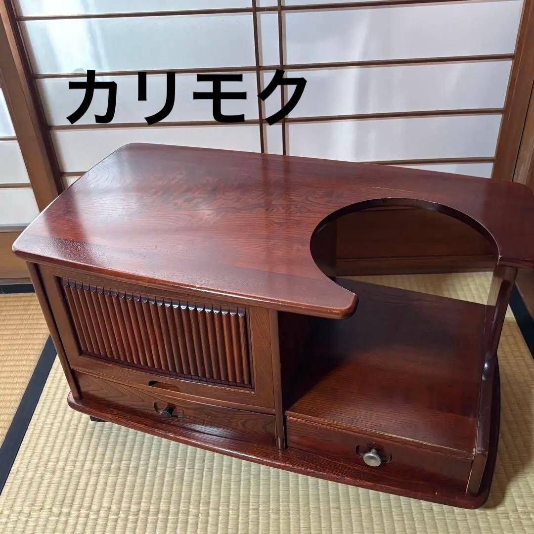 【希少】　karimoku カリモク ポットワゴン キャスター付 茶箪笥