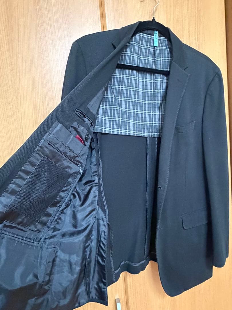 セットバーバリー　ブラックレーベル ジャケット ブラック＆ローファーのセット