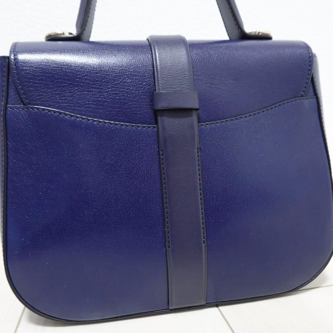 ロジェヴィヴィエ ボーヴィヴィエ　ハンドバッグ　ショルダーバッグ　紺　2way