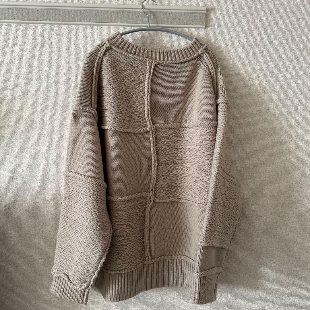 【Name.】21AW PATCHWORK KNIT SWEATER 3