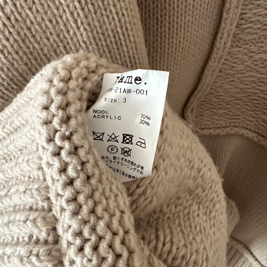 【Name.】21AW PATCHWORK KNIT SWEATER 3