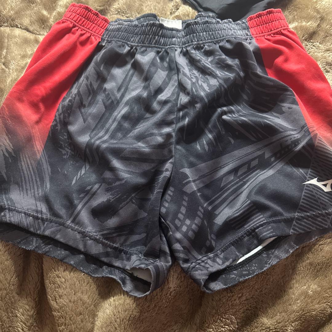 Mizuno 2XL 日本大学ゲームパンツ 黒と赤