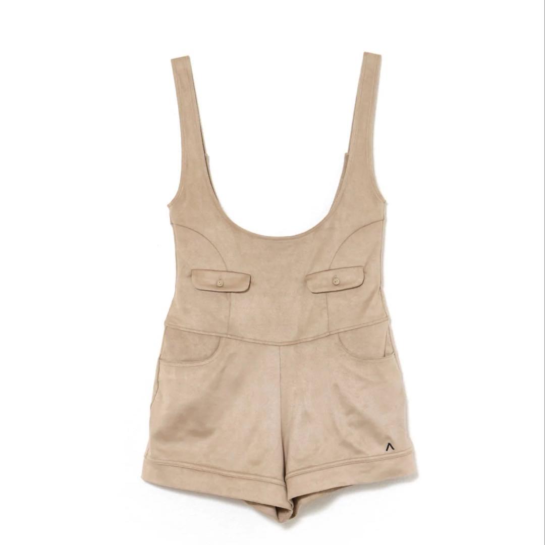 パンツ andmary Cameron salopette beige