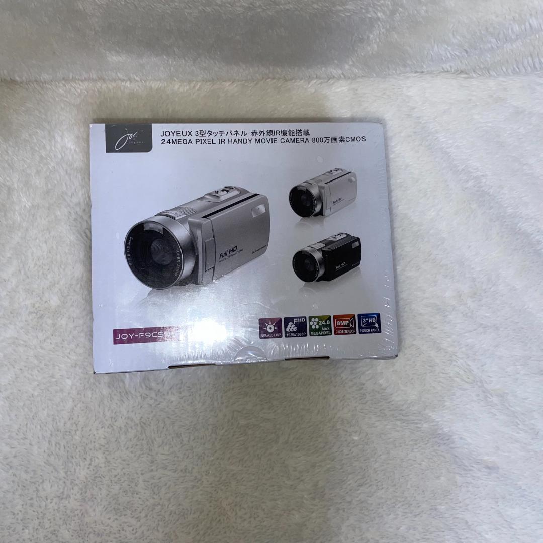 【新品・SD16GB付】JOYEUX IR機能搭載 ハンディビデオカメラ 黒色