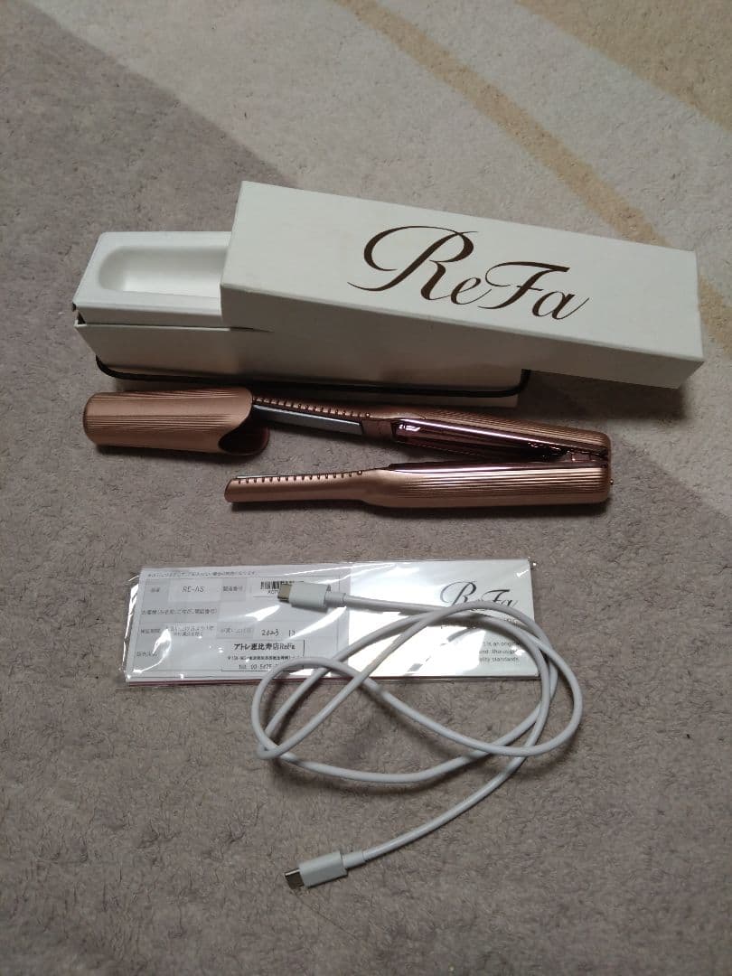 ReFa充電式ミニ ヘアアイロン ローズゴールド