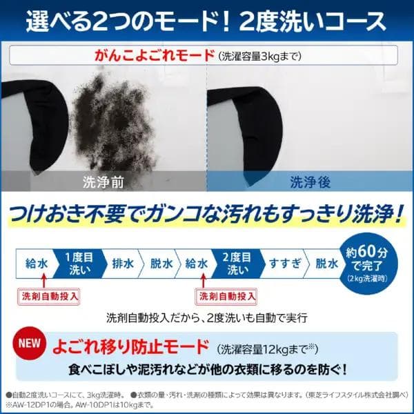 【お値下げOK】2022年製の美品 東芝 洗濯機 12.0k 分解洗浄動作点検済