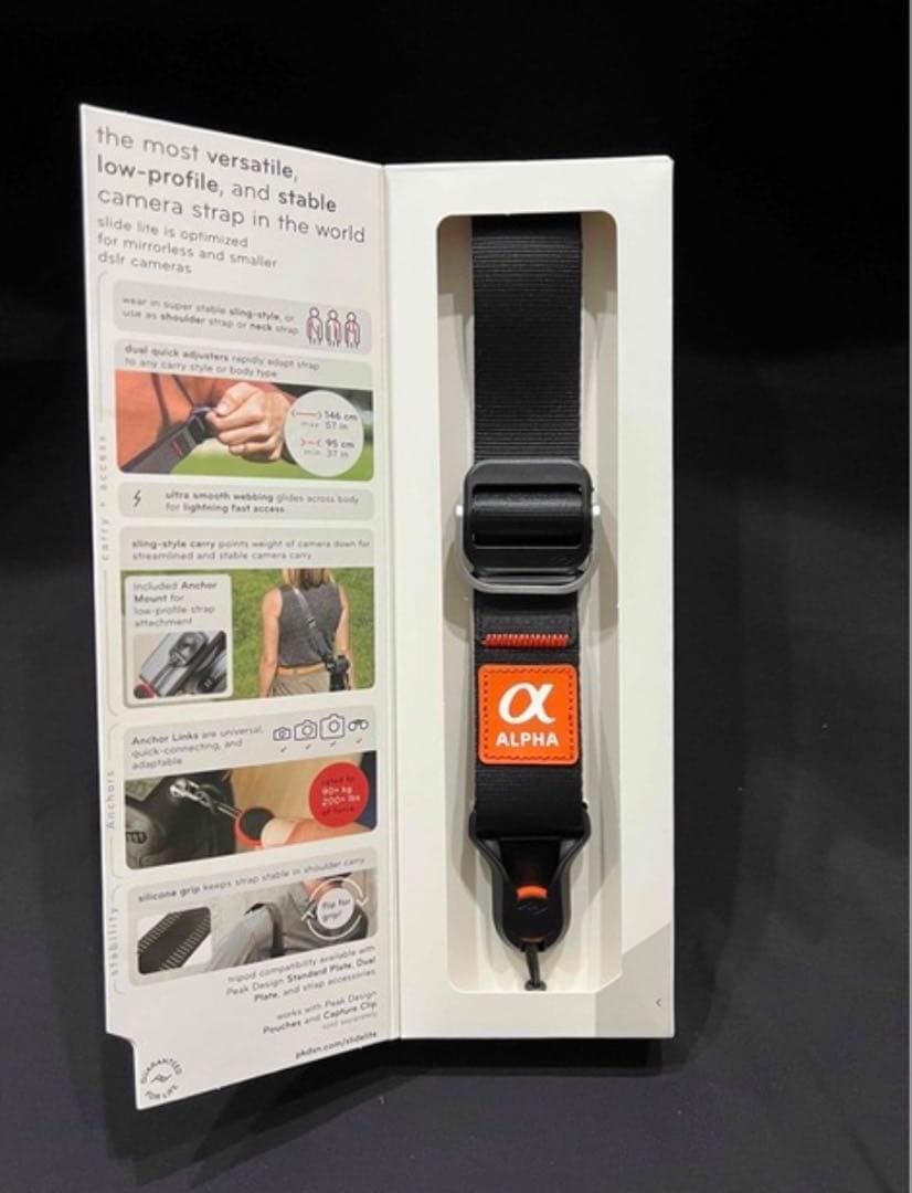 新品　ピークデザイン スライドライト　SONY αエディション　シナバーアンカー