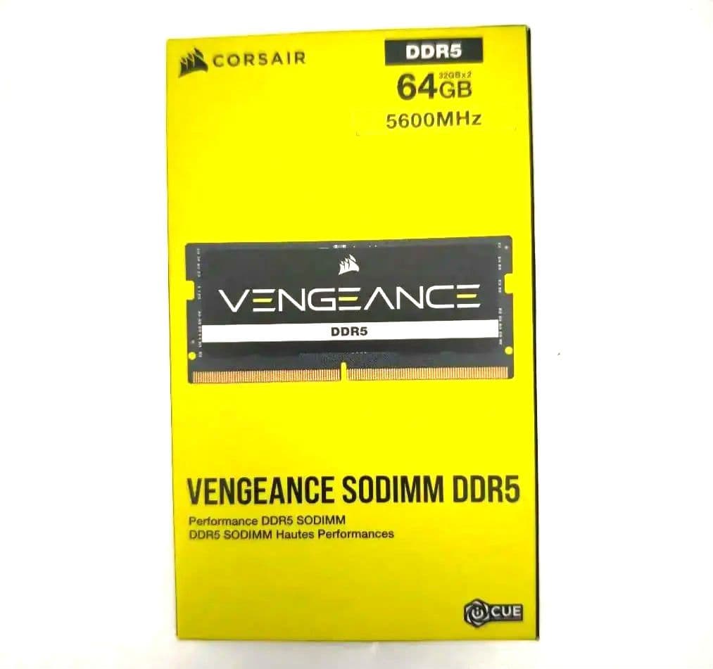 DDR5-5600 SO-DIMM 64GB（32GB×2）