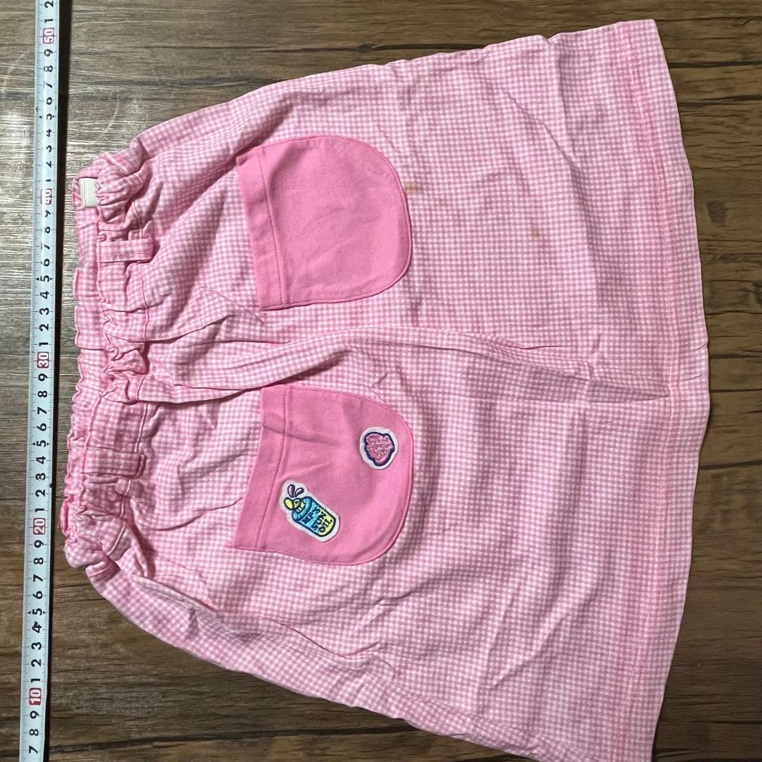 メゾピアノ　130（120.135） スカート、長T、ズボンセット　ベリーちゃん