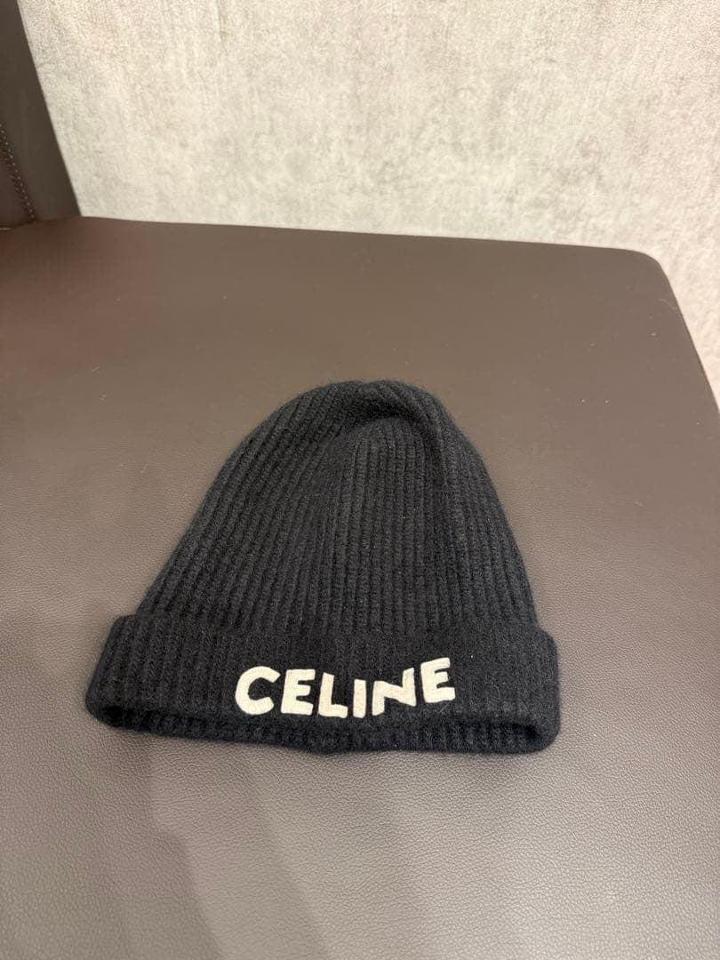 CELINE 黒 ニット帽 サイズ2