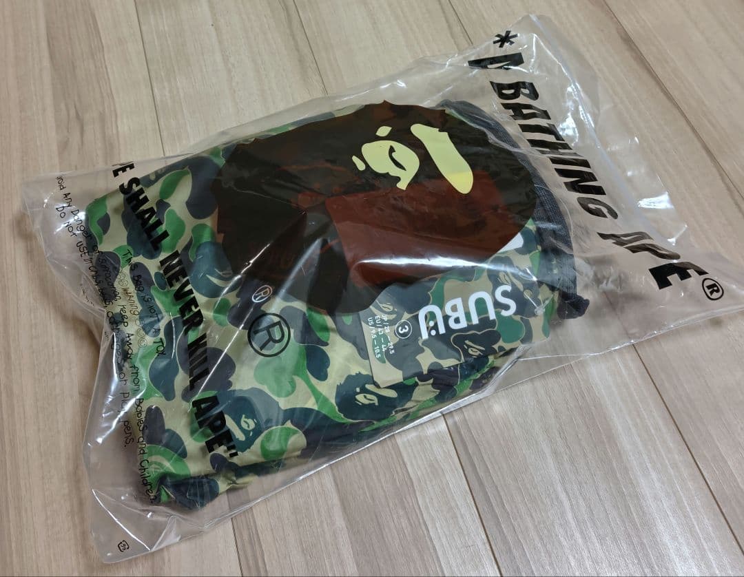 即発送 26SS BAPE SUBU PUFFER SANDALS XL 黒 靴