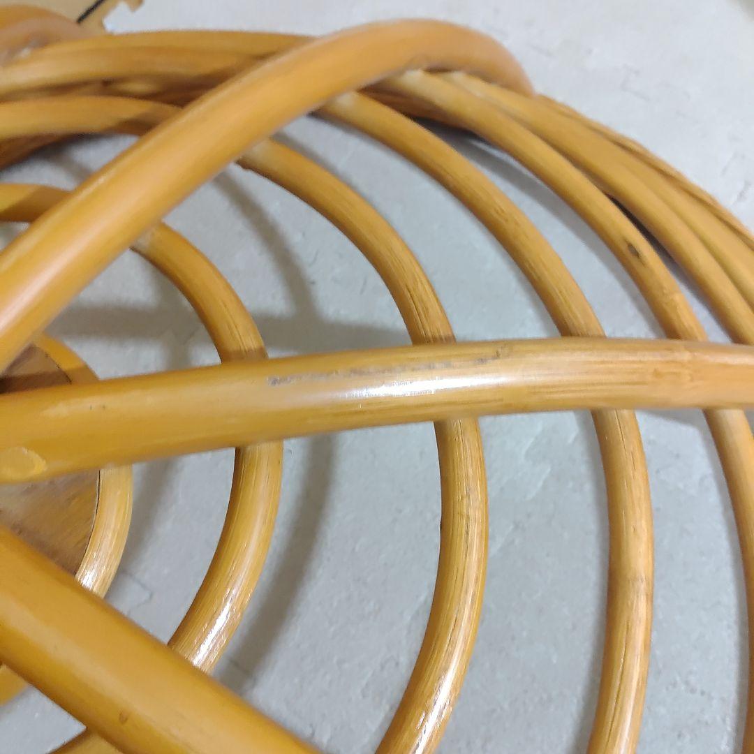 Nissen ニッセン パパサンチェア ラタン 籐製 台座付き クッション付き